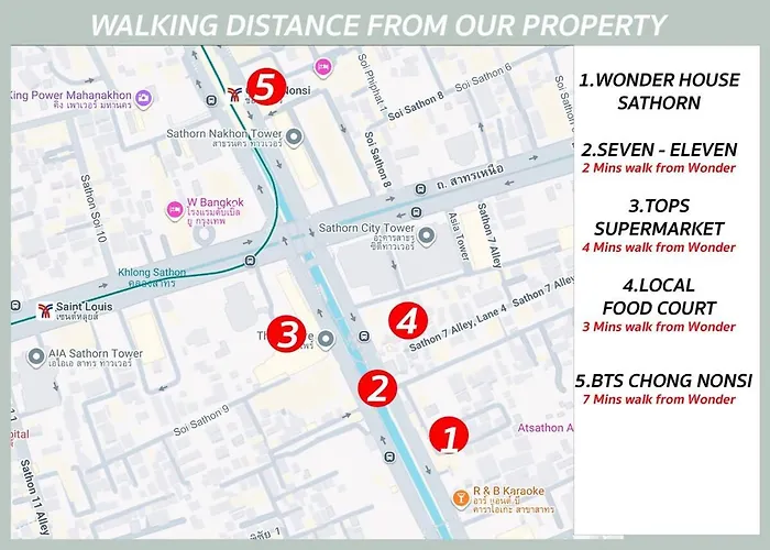 2 Bedrooms For 4 Guests With Kitchen At Heart Of Sathorn 公寓 曼谷